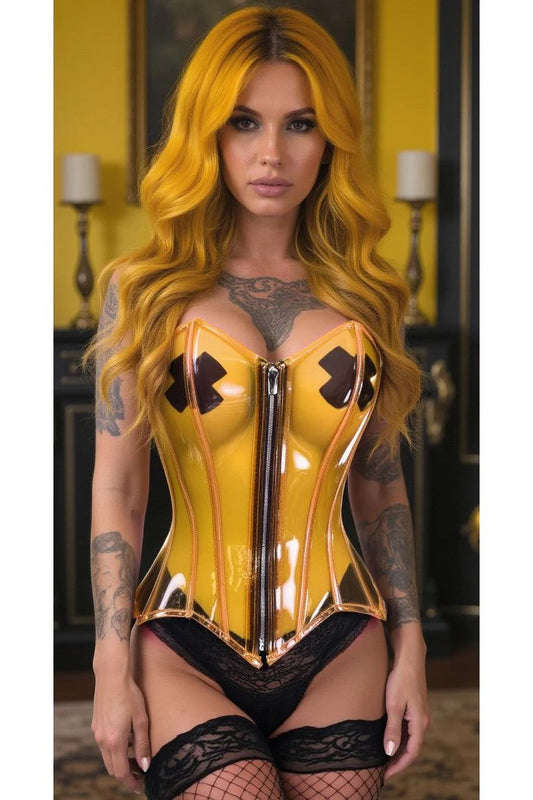 Lavish Clear Yellow Overbust Corset